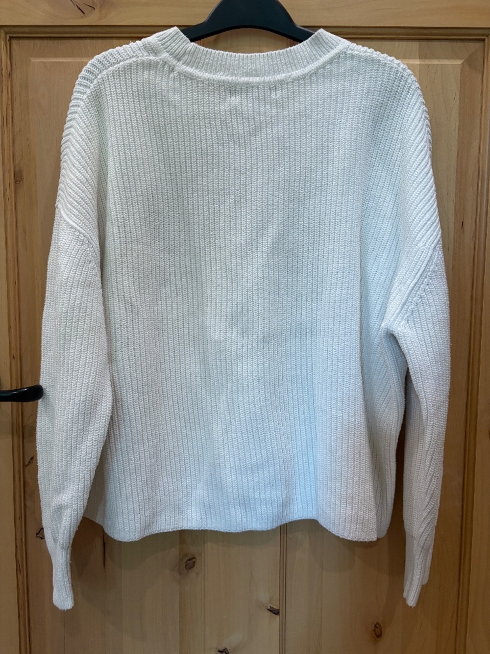 Banana Republic Oversized White 100% Cotton Sweater - Picture 2 of 9
